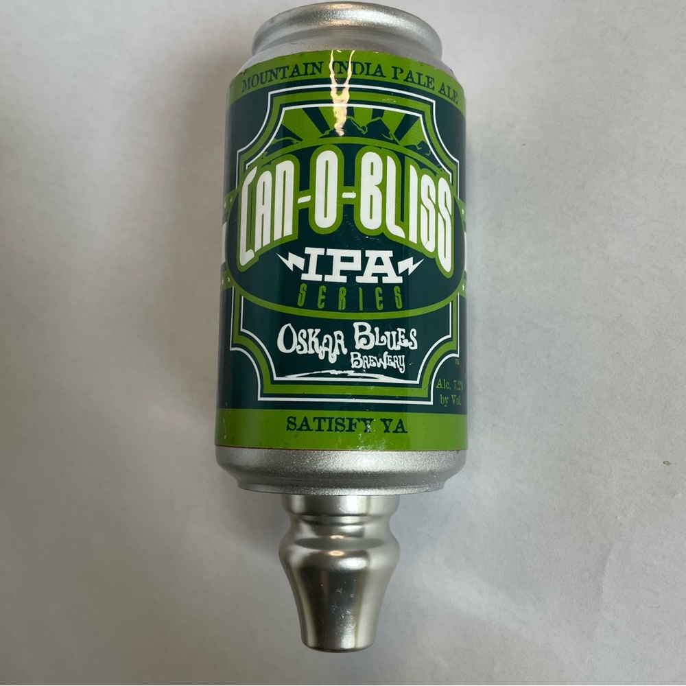 Dales Pale Ale Brewery: Can-O-Bliss IPA Tap handle Oscar Blues